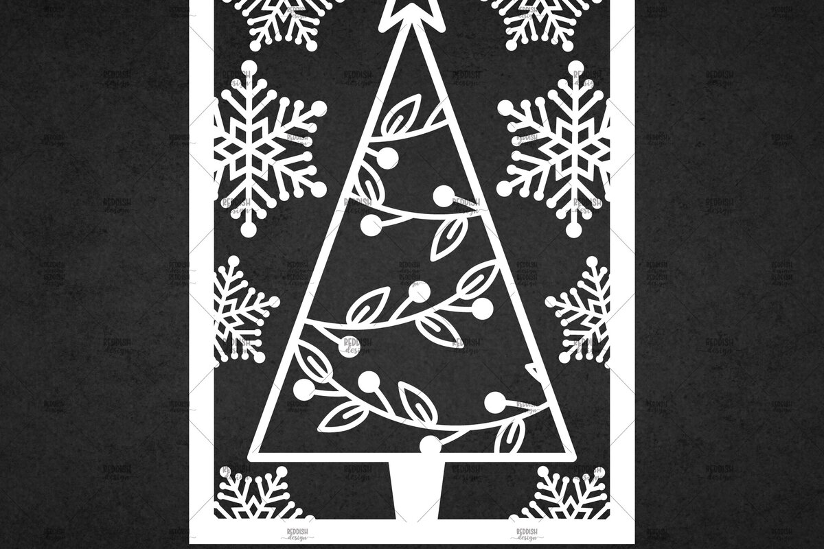 Σετ των 3 Intra απο ξύλο plywood 3mm-4mm πάχος Χριστουγεννιάτικη κάρτα με κομμένα ευχετήρια χαρτί Δίασταση 5x7 cm INTRAFABR-113449658