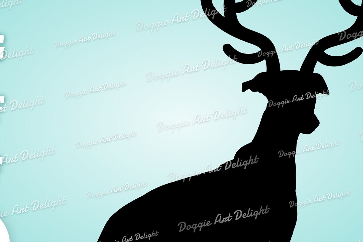 Σετ των 3 Intra απο ξύλο plywood 3mm-4mm πάχος Christmas Greyhound Dog Τάρανδος Δίασταση 15x15 cm INTRAFABR-82918260