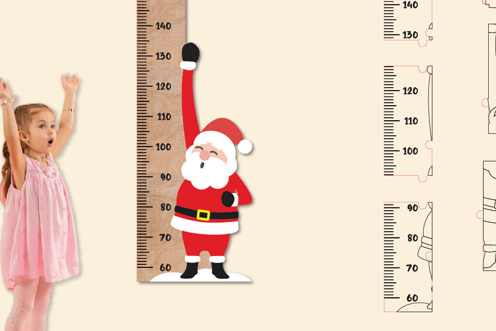 Intra απο ξύλο plywood 3mm-4mm πάχος Χριστουγεννιάτικο Διάγραμμα Ανάπτυξης | Άγιος χάρακας Δίασταση 40x40 cm INTRAFABR-105558565