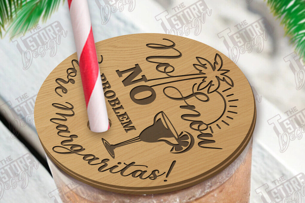 Σετ των 2 Intra απο ξύλο plywood 3mm-4mm πάχος Χριστούγεννα τον Ιούλιο Drink L Δίασταση 15x15 cm INTRAFABR-122614161