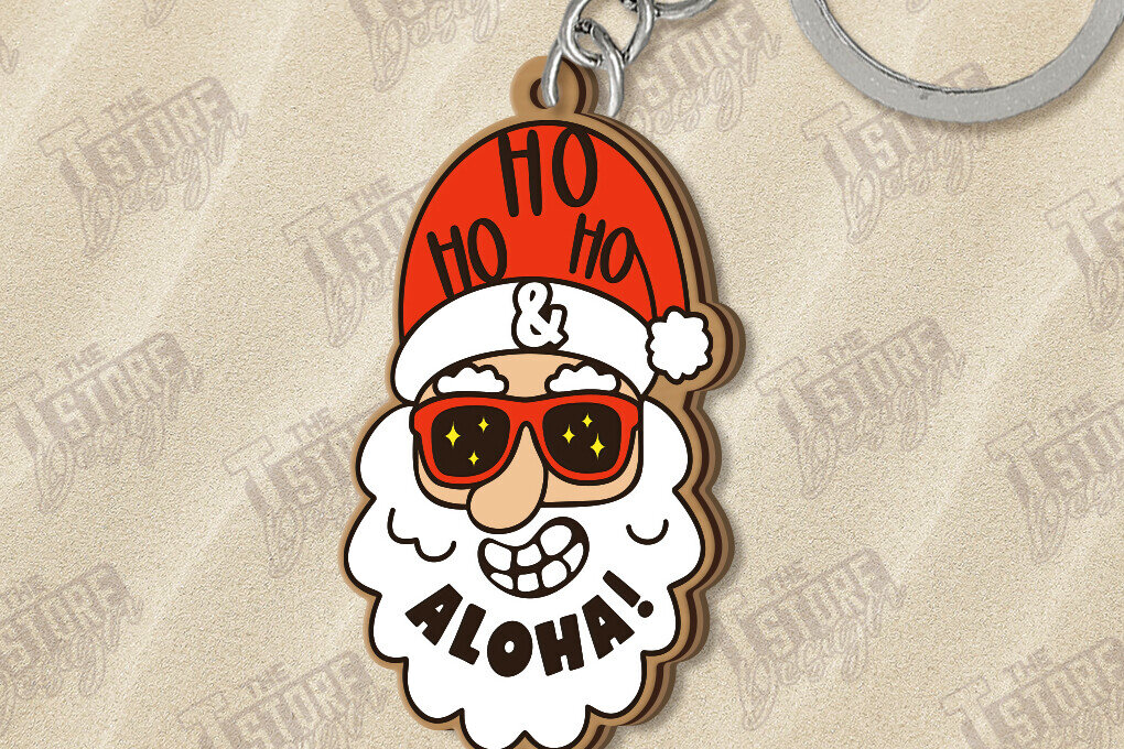 Σετ των 3 Intra απο ξύλο plywood 3mm-4mm πάχος με μπρελόκ Χριστούγεννα τον Ιούλιο Δίασταση 6x6 cm INTRAFABR-122382161