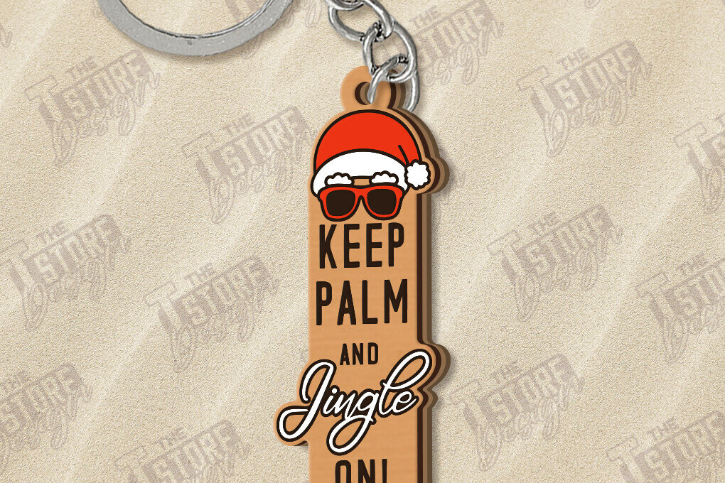 Σετ των 3 Intra απο ξύλο plywood 3mm-4mm πάχος με μπρελόκ Χριστούγεννα τον Ιούλιο Δίασταση 6x6 cm INTRAFABR-122601515