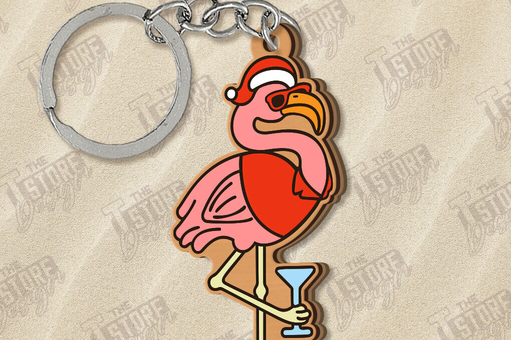 Σετ των 3 Intra απο ξύλο plywood 3mm-4mm πάχος με μπρελόκ Χριστούγεννα τον Ιούλιο Δίασταση 6x6 cm INTRAFABR-122601517