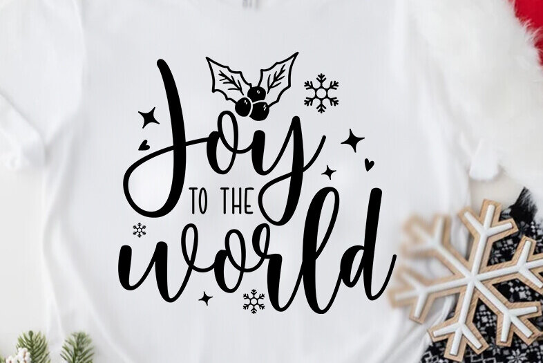 Σετ των 2 Intra απο ξύλο plywood 3mm-4mm πάχος Christmas Joy to the World Δίασταση 15x15 cm INTRAFABR-80544951