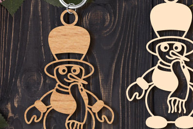 Σετ των 3 Intra απο ξύλο plywood 3mm-4mm πάχος Christmas Keychain Δίασταση 6x6 cm INTRAFABR-85618421