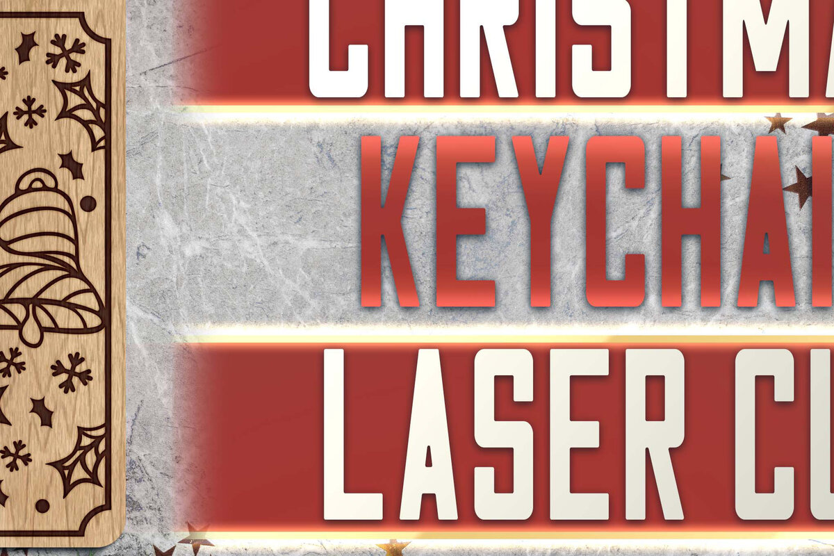 Σετ των 3 Intra απο ξύλο plywood 3mm-4mm πάχος Christmas Keychain | Χριστούγεννα Δίασταση 6x6 cm INTRAFABR-62988826