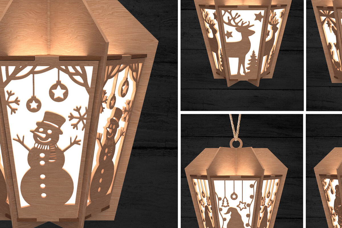 Intra απο ξύλο plywood 3mm-4mm πάχος Χριστουγεννιάτικων Φαναριών Δίασταση 30x20 cm INTRAFABR-108902797