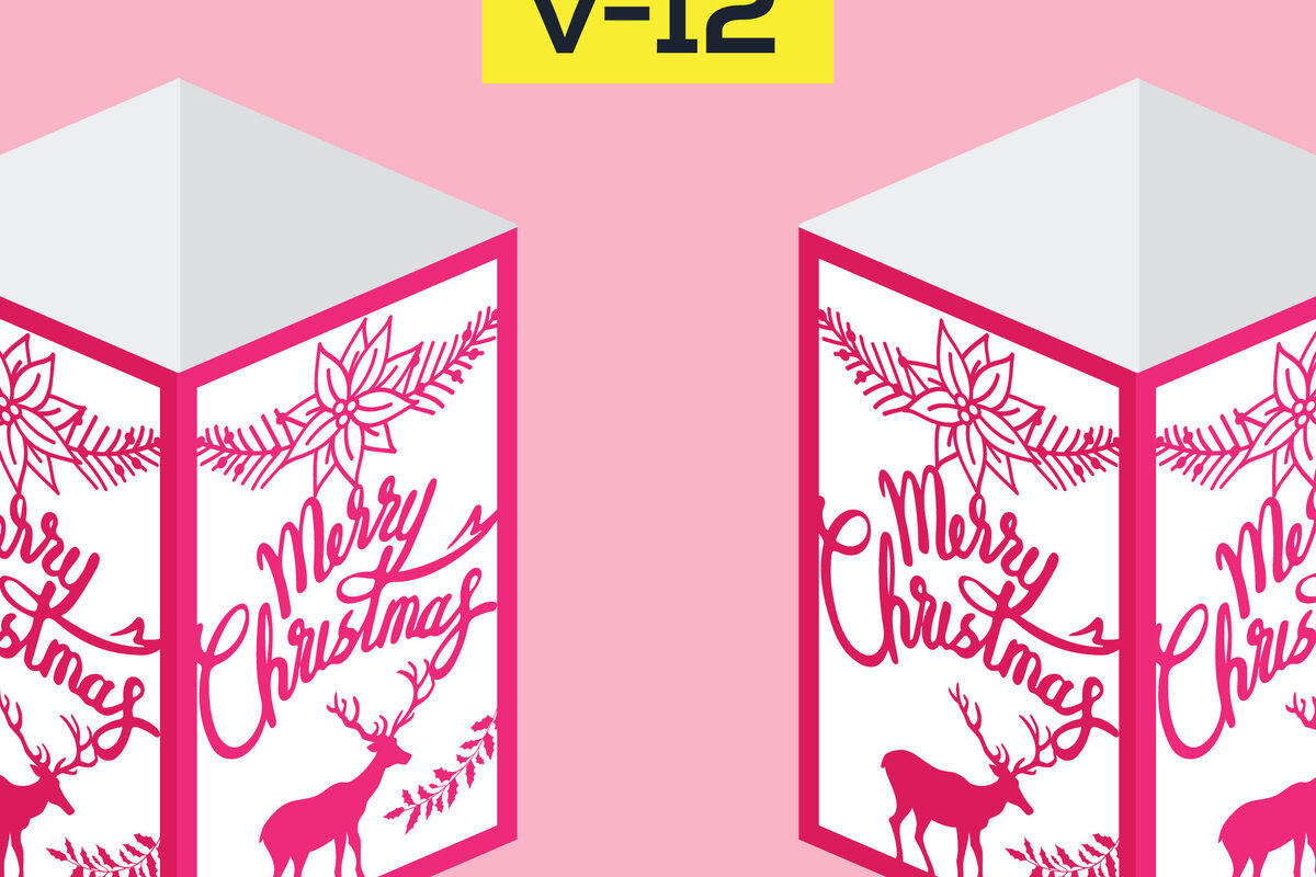 Σετ των 3 Intra απο ξύλο plywood 3mm-4mm πάχος αποκοπής προτύπου φαναριού Χριστουγέννων Δίασταση 15x15 cm INTRAFABR-19208209