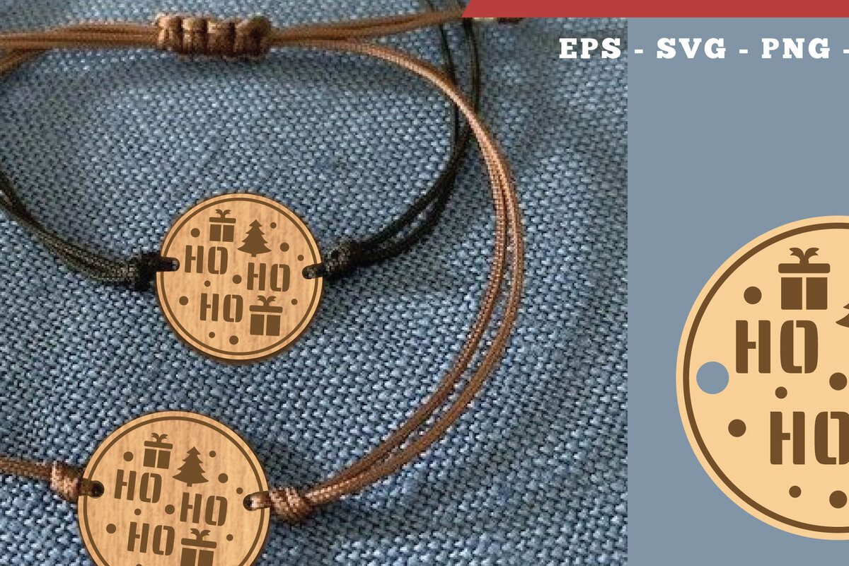 Σετ των 3 Intra απο ξύλο plywood 3mm-4mm πάχος Χριστουγεννιάτικο βραχιόλι κοπής με λέιζερ 3 Δίασταση 5x5 cm INTRAFABR-111697639