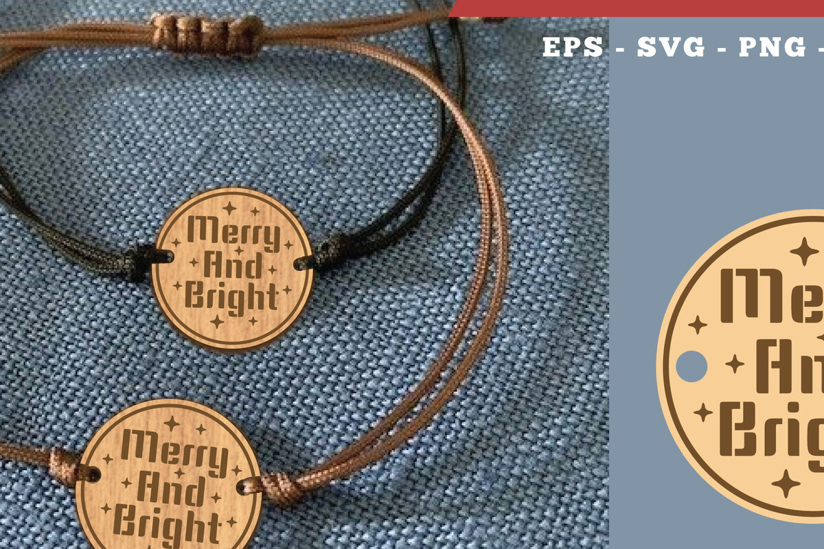 Σετ των 3 Intra απο ξύλο plywood 3mm-4mm πάχος Χριστουγεννιάτικο βραχιόλι κοπής με λέιζερ 8 Δίασταση 5x5 cm INTRAFABR-111697771