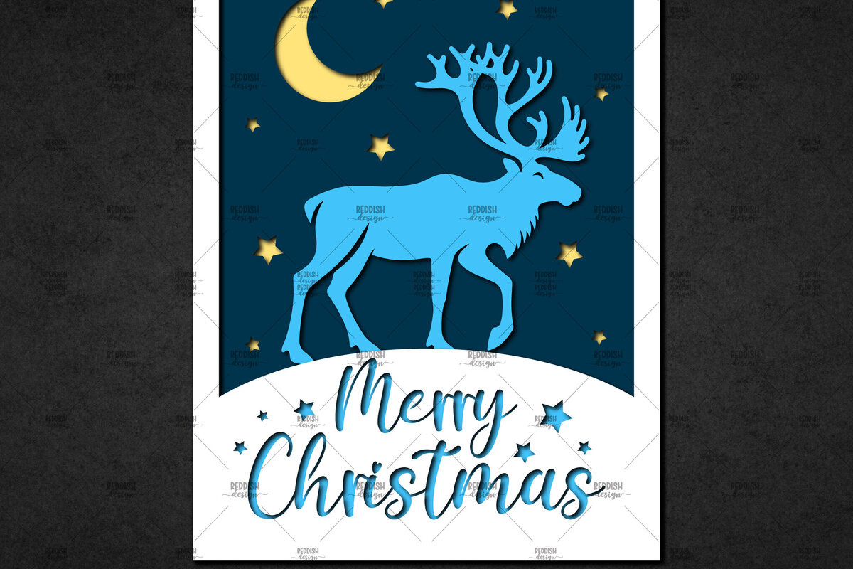 Σετ των 3 Intra απο ξύλο plywood 3mm-4mm πάχος Ευχετήρια κάρτα με χριστουγεννιάτικες στρώσεις Δίασταση 5x7 cm INTRAFABR-113223819