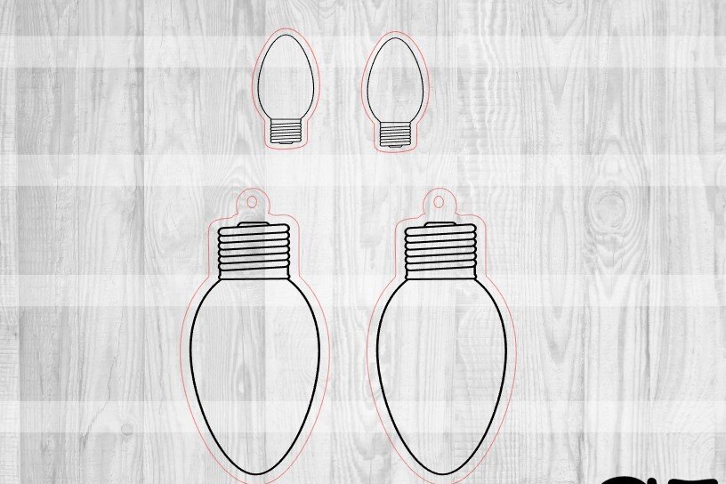 Σετ των 3 Intra απο ξύλο plywood 3mm-4mm πάχος Χριστουγεννιάτικα Φωτιστικά Σκουλαρίκια Δίασταση 3x3 cm INTRAFABR-49322814