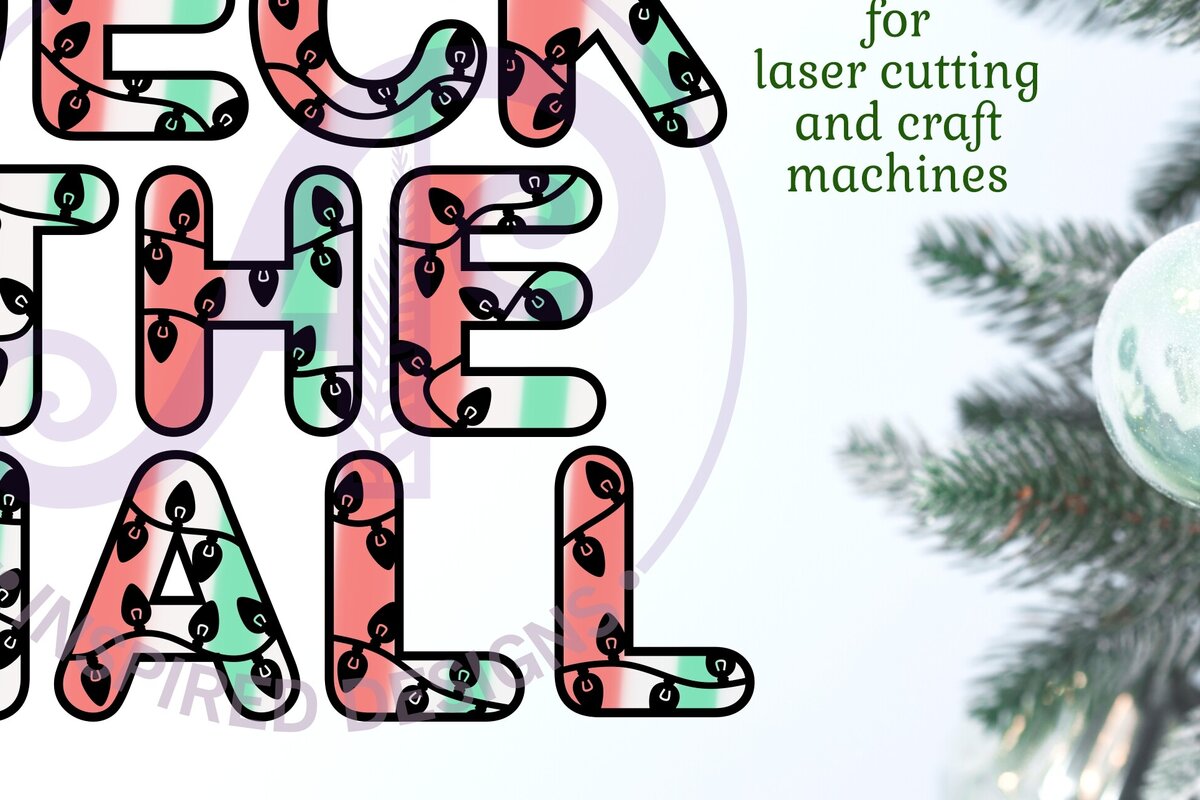 Σετ των 3 Intra απο ξύλο plywood 3mm-4mm πάχος Χριστουγεννιάτικα Φωτάκια Γράμματα Αλφάβητο 33 Δίασταση 5x5 cm INTRAFABR-79626106