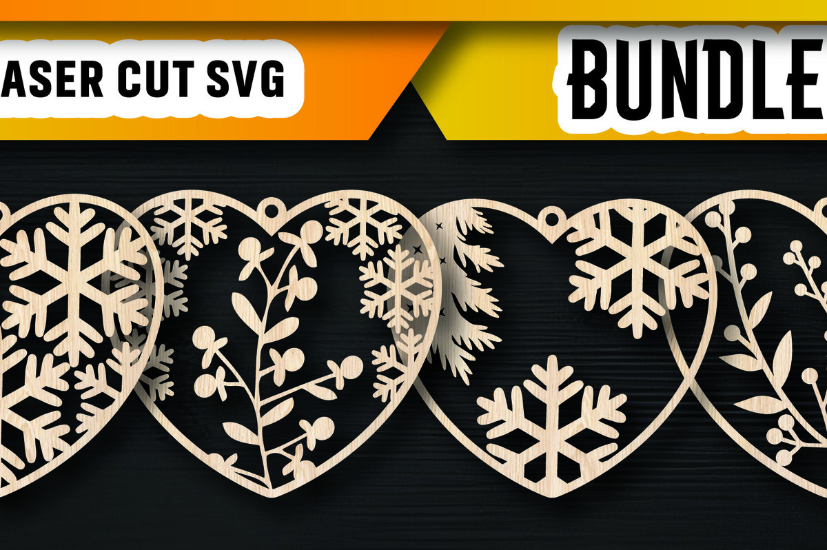 Σετ των 3 Intra απο ξύλο plywood 3mm-4mm πάχος Χριστουγεννιάτικο στολίδι αγάπης με λέιζερ Δίασταση 8x8 cm INTRAFABR-106006582