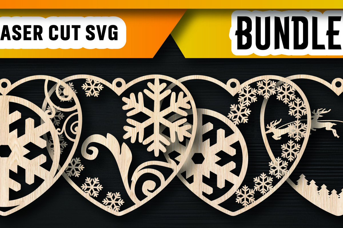 Σετ των 3 Intra απο ξύλο plywood 3mm-4mm πάχος Χριστουγεννιάτικων στολιδιών αγάπης Δίασταση 8x8 cm INTRAFABR-105875615