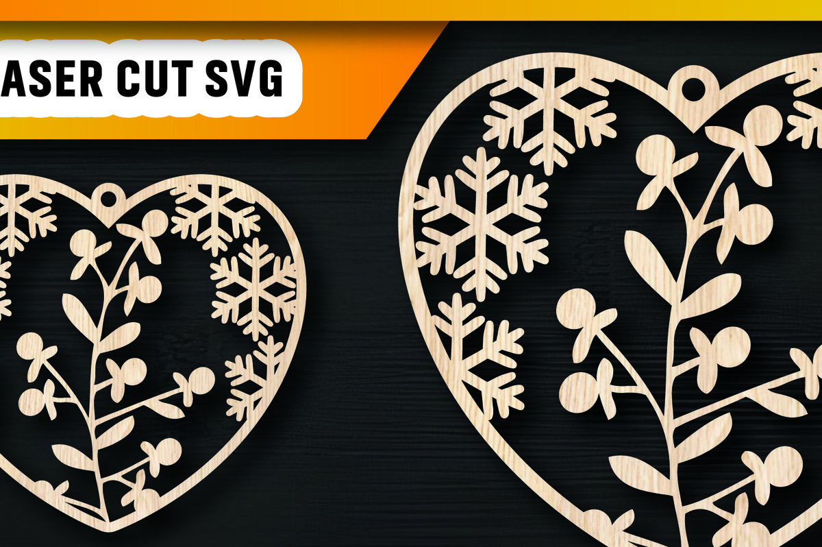 Σετ των 3 Intra απο ξύλο plywood 3mm-4mm πάχος Χριστουγεννιάτικα στολίδια αγάπης με λέιζερ Δίασταση 8x8 cm INTRAFABR-105937994