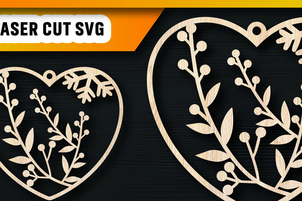 Σετ των 3 Intra απο ξύλο plywood 3mm-4mm πάχος Χριστουγεννιάτικα στολίδια αγάπης με λέιζερ Δίασταση 8x8 cm INTRAFABR-105938017