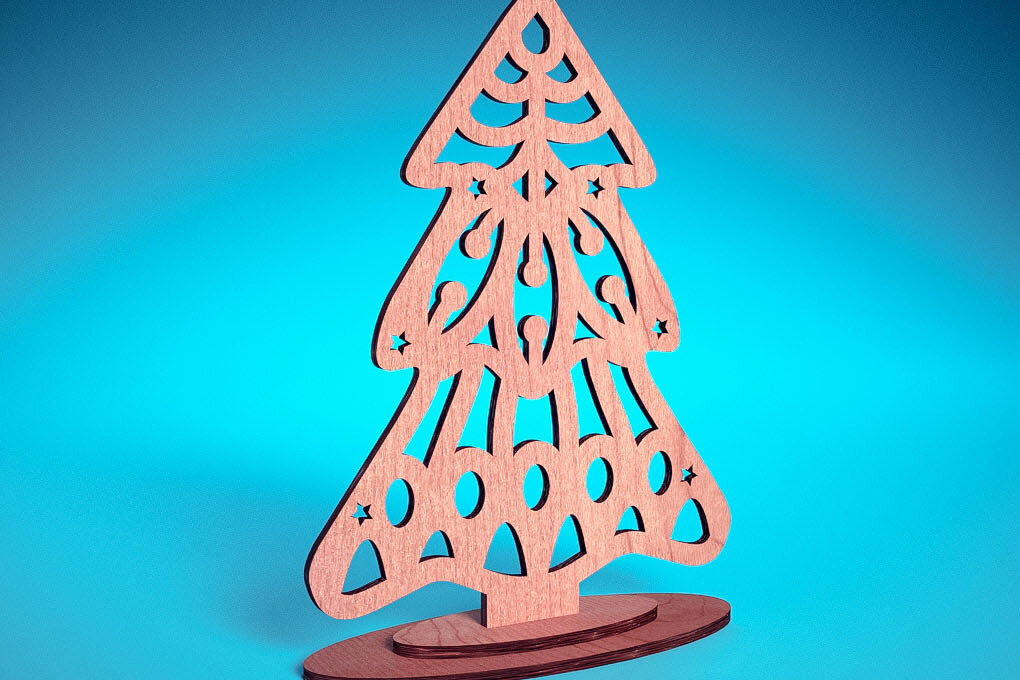 Intra απο ξύλο plywood 3mm-4mm πάχος Χριστουγεννιάτικο Στολίδι Μάνταλα με Δίασταση 30x30 cm INTRAFABR-72176641