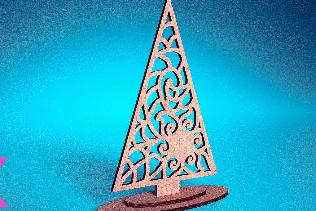 Intra απο ξύλο plywood 3mm-4mm πάχος Χριστουγεννιάτικο Στολίδι Μάνταλα με Δίασταση 30x30 cm INTRAFABR-72247498