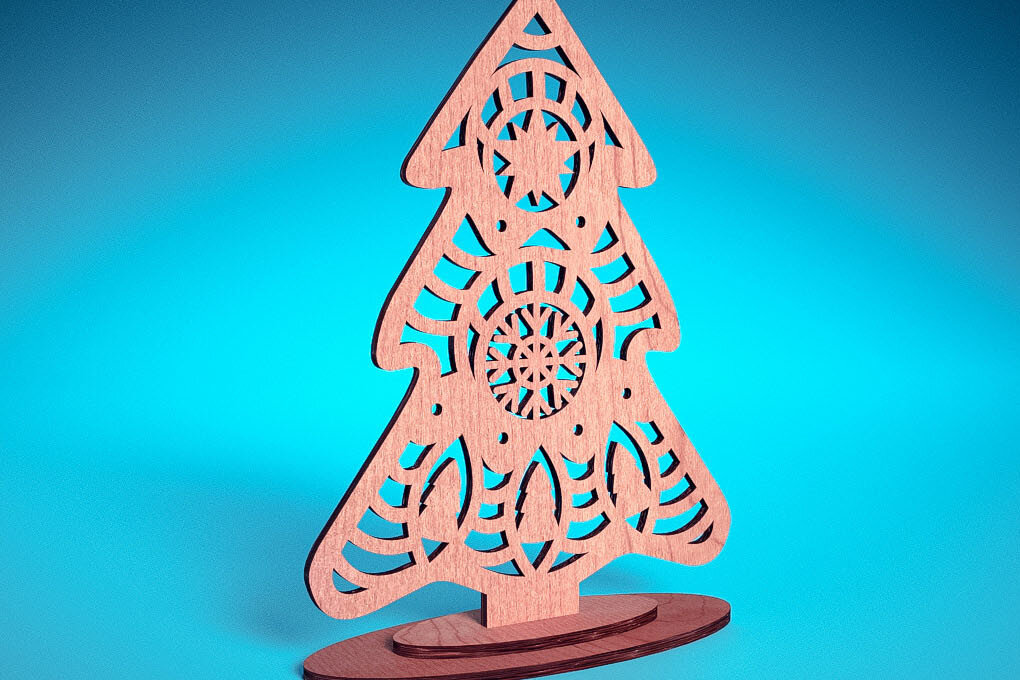 Intra απο ξύλο plywood 3mm-4mm πάχος Χριστουγεννιάτικο Στολίδι Μάνταλα με Δίασταση 30x30 cm INTRAFABR-72176747