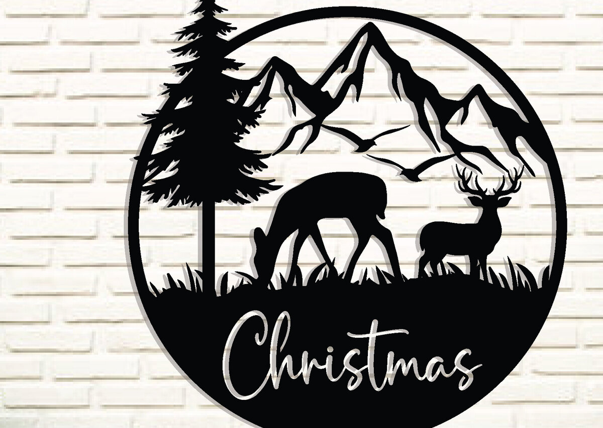 Intra απο ξύλο plywood 3mm-4mm πάχος Χριστουγεννιάτικα κοπής με λέιζερ μεταλλικών τοίχων Δίασταση 40x40 cm INTRAFABR-84385265