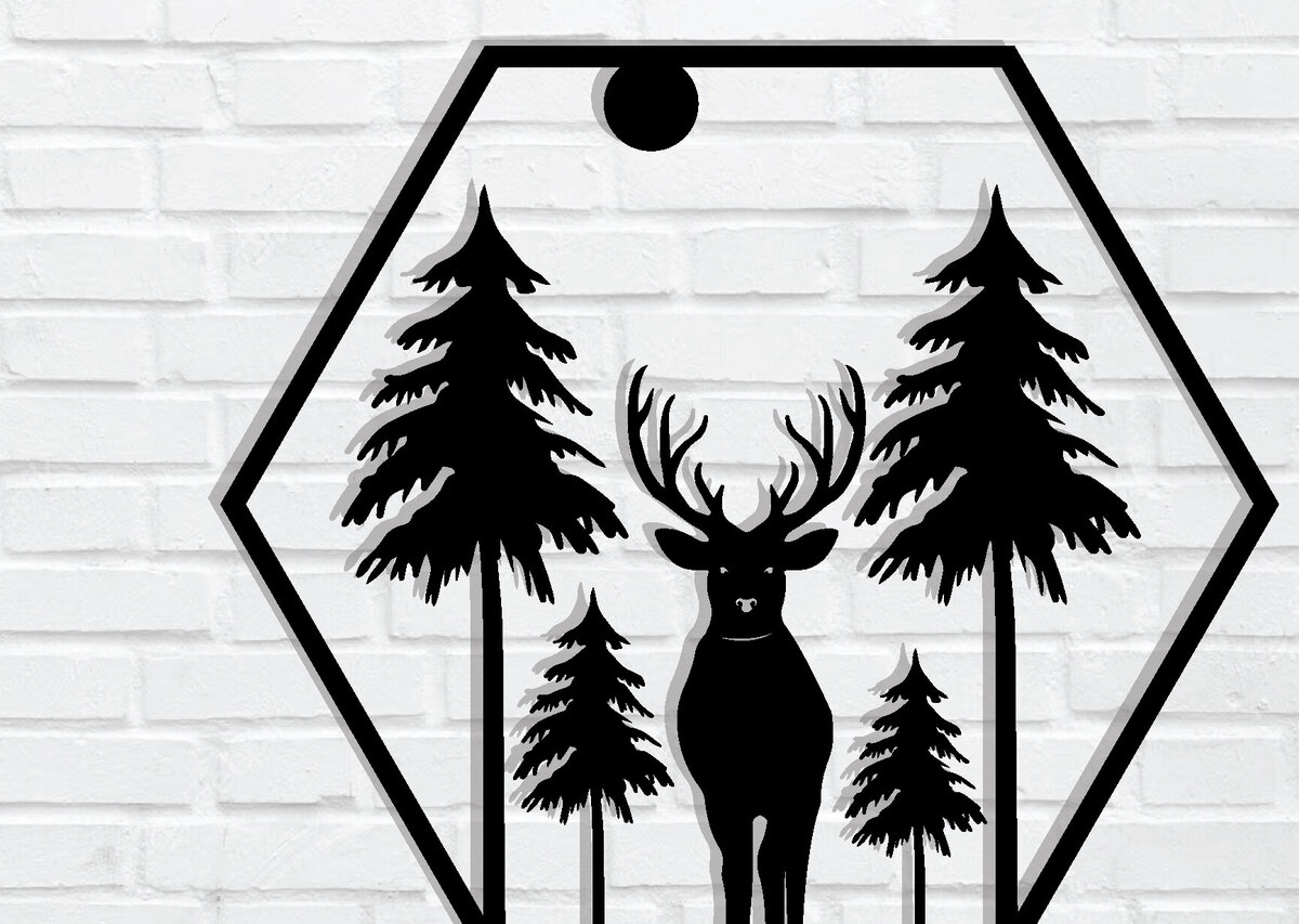 Intra απο ξύλο plywood 3mm-4mm πάχος Χριστουγεννιάτικα κοπής με λέιζερ μεταλλικών τοίχων Δίασταση 40x40 cm INTRAFABR-79321312