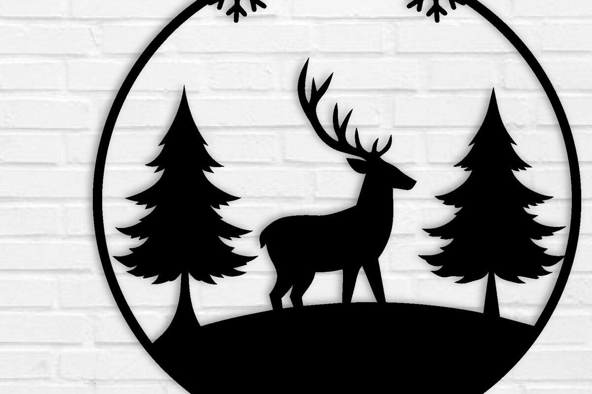 Intra απο ξύλο plywood 3mm-4mm πάχος Χριστουγεννιάτικα κοπής με λέιζερ μεταλλικών τοίχων Δίασταση 40x40 cm INTRAFABR-101381109