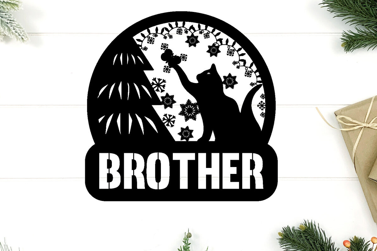 Intra απο ξύλο plywood 3mm-4mm πάχος Χριστουγεννιάτικη Μεταλλική Διακόσμηση Τοίχων Τέχνης Δίασταση 40x40 cm INTRAFABR-81924286