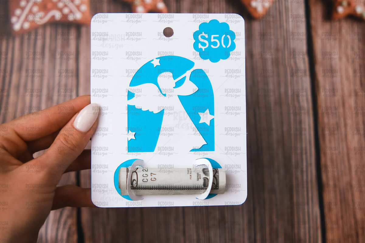 Σετ των 3 Intra απο ξύλο plywood 3mm-4mm πάχος Θήκη για Χριστουγεννιάτικες κάρτες Δίασταση 4x5 cm INTRAFABR-107962546