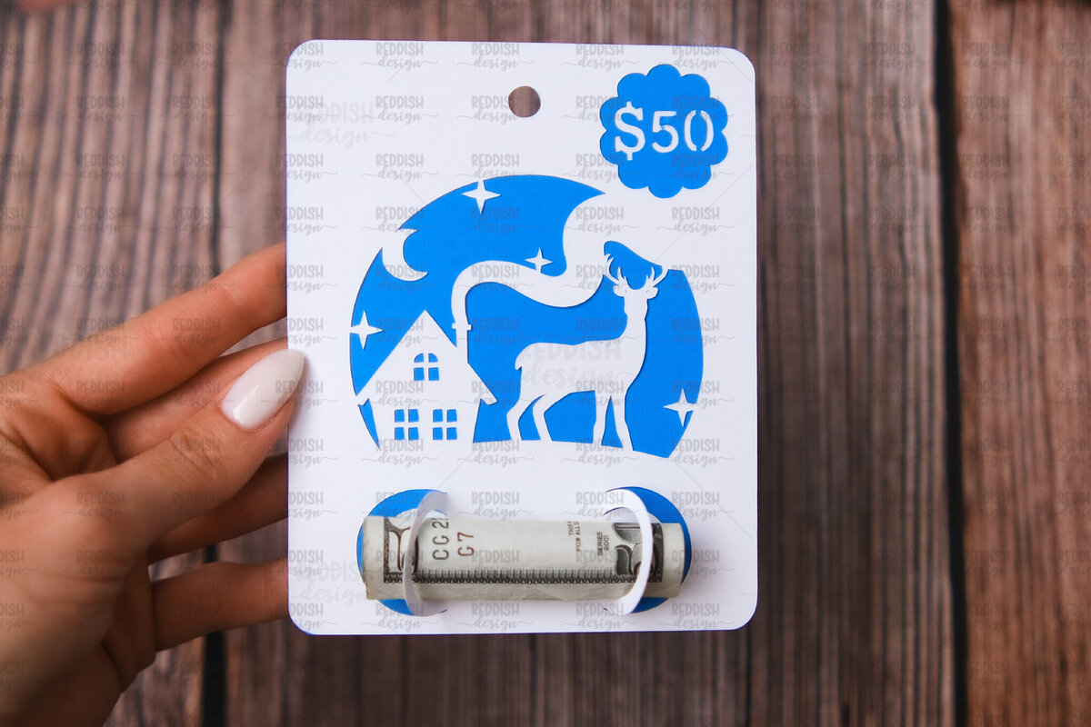 Σετ των 3 Intra απο ξύλο plywood 3mm-4mm πάχος Θήκη για Χριστουγεννιάτικες κάρτες Δίασταση 4x5 cm INTRAFABR-107962711