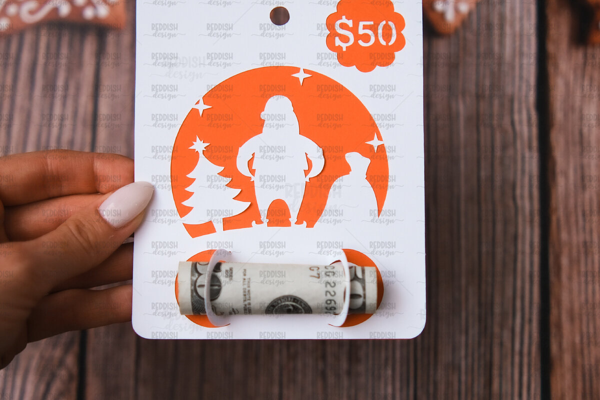 Σετ των 3 Intra απο ξύλο plywood 3mm-4mm πάχος Θήκη για Χριστουγεννιάτικες κάρτες Δίασταση 4x5 cm INTRAFABR-107962894