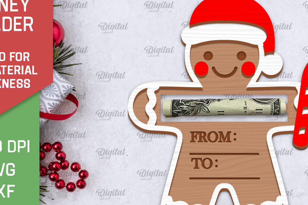 Σετ των 2 Intra απο ξύλο plywood 3mm-4mm πάχος Σχέδιο κοπής με λέιζερ κάρτα Χριστουγέννων Δίασταση 15x15 cm INTRAFABR-102835743