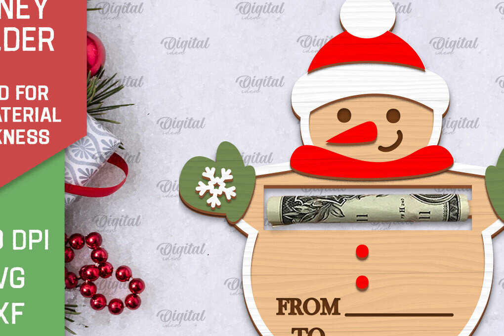 Σετ των 2 Intra απο ξύλο plywood 3mm-4mm πάχος Σχέδιο κοπής με λέιζερ κάρτα Χριστουγέννων Δίασταση 15x15 cm INTRAFABR-102835990