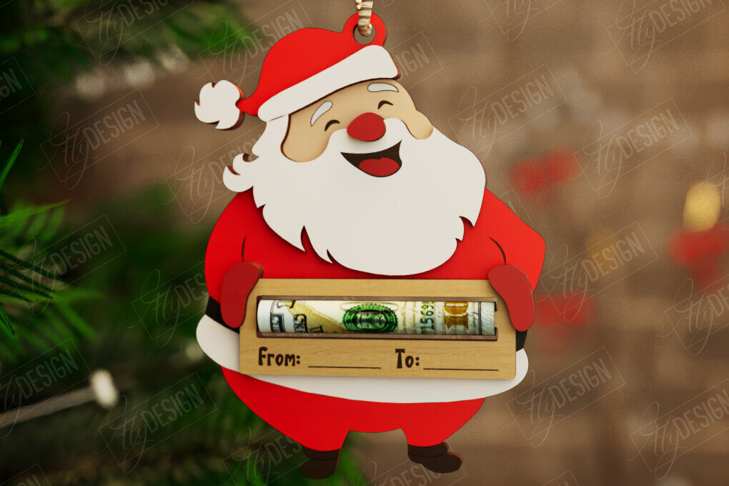 Intra απο ξύλο plywood 3mm-4mm πάχος Κάτοχος Χριστουγέννων | Δωροκάρτα | CNC Δίασταση 15x15 cm INTRAFABR-108584818