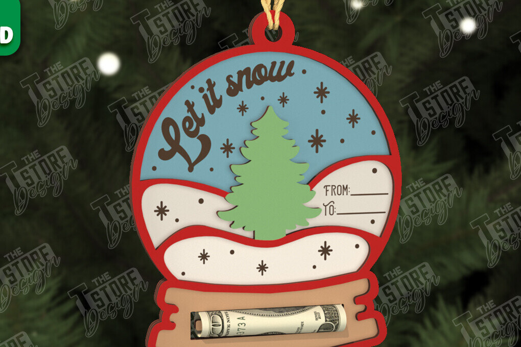 Σετ των 2 Intra απο ξύλο plywood 3mm-4mm πάχος Κάτοχος Χριστουγέννων | Δώρο διακοπών Δίασταση 15x15 cm INTRAFABR-107105075