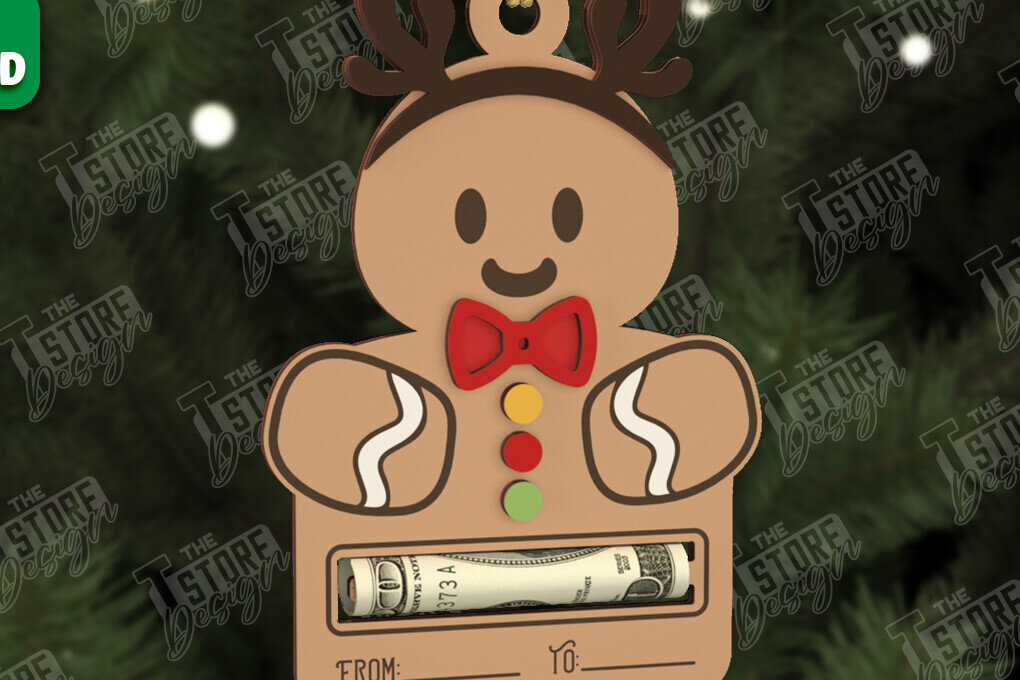 Σετ των 2 Intra απο ξύλο plywood 3mm-4mm πάχος Κάτοχος Χριστουγέννων | Δώρο διακοπών Δίασταση 15x15 cm INTRAFABR-107105119