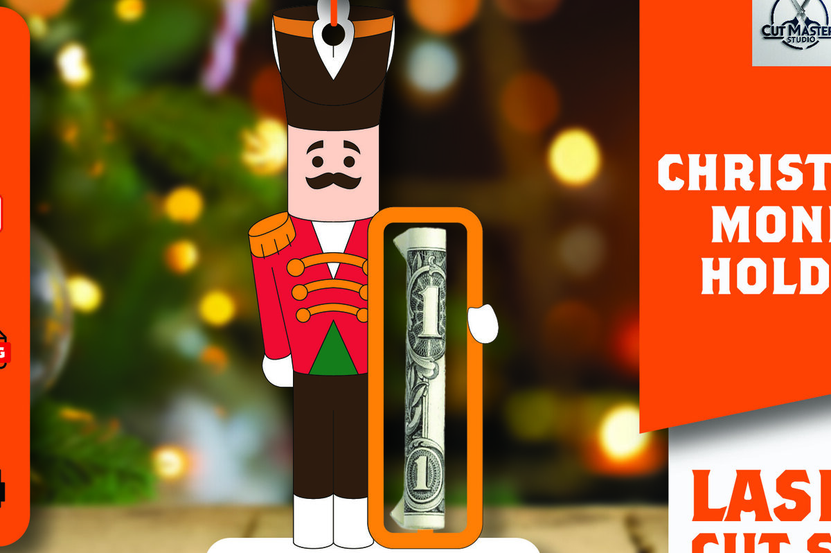 Σετ των 2 Intra απο ξύλο plywood 3mm-4mm πάχος Χριστουγεννιάτικο Money Holder Δίασταση 15x15 cm INTRAFABR-108866217