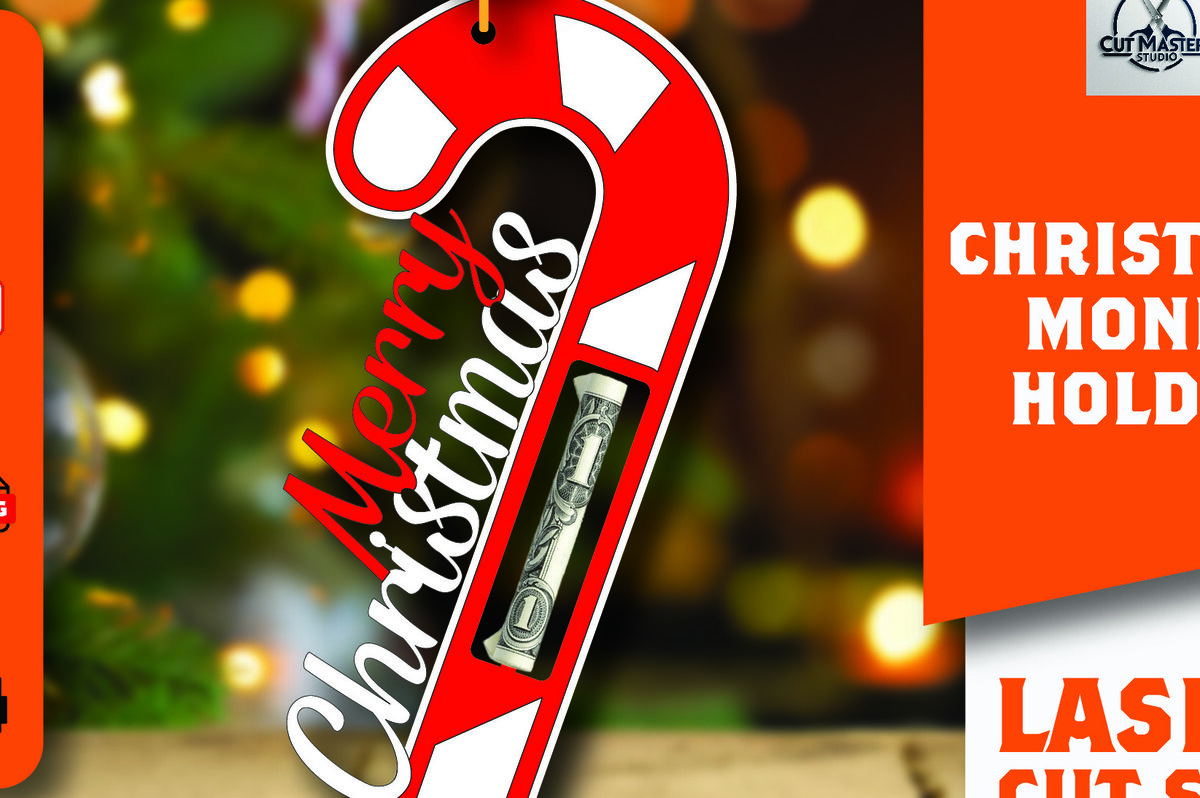 Intra απο ξύλο plywood 3mm-4mm πάχος Χριστουγεννιάτικο Money Holder Δίασταση 15x15 cm INTRAFABR-108866388