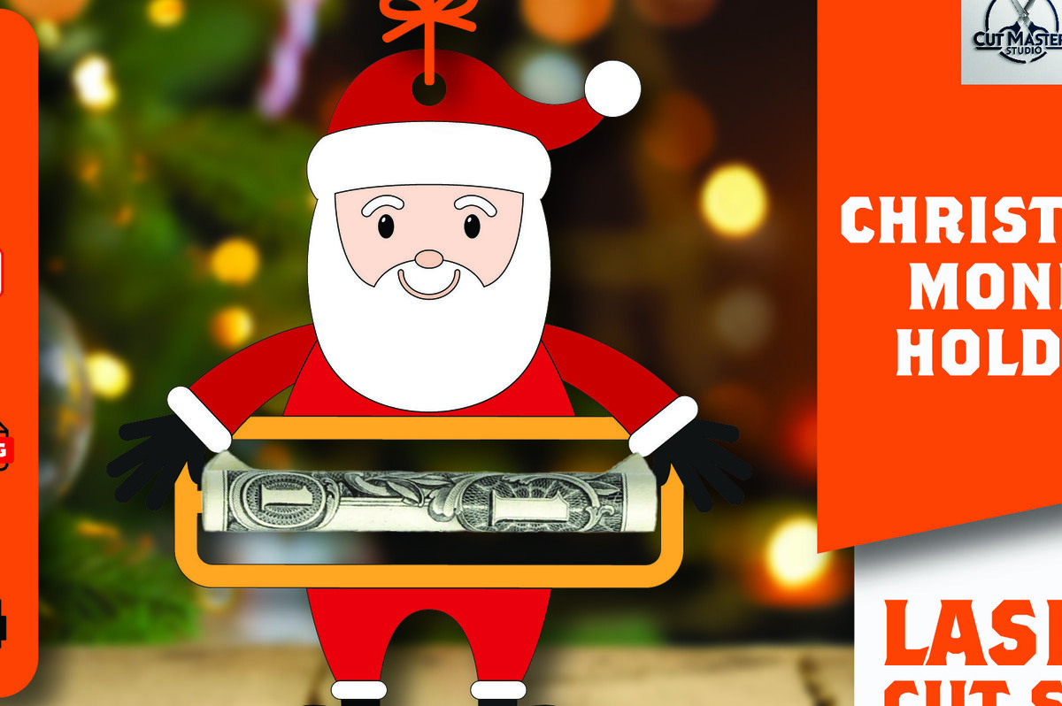 Σετ των 2 Intra απο ξύλο plywood 3mm-4mm πάχος Χριστουγεννιάτικο Money Holder Δίασταση 15x15 cm INTRAFABR-108866512