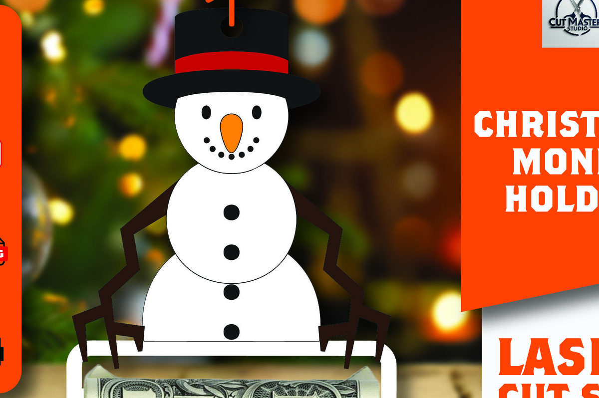 Σετ των 2 Intra απο ξύλο plywood 3mm-4mm πάχος Χριστουγεννιάτικο Money Holder Δίασταση 15x15 cm INTRAFABR-108867103