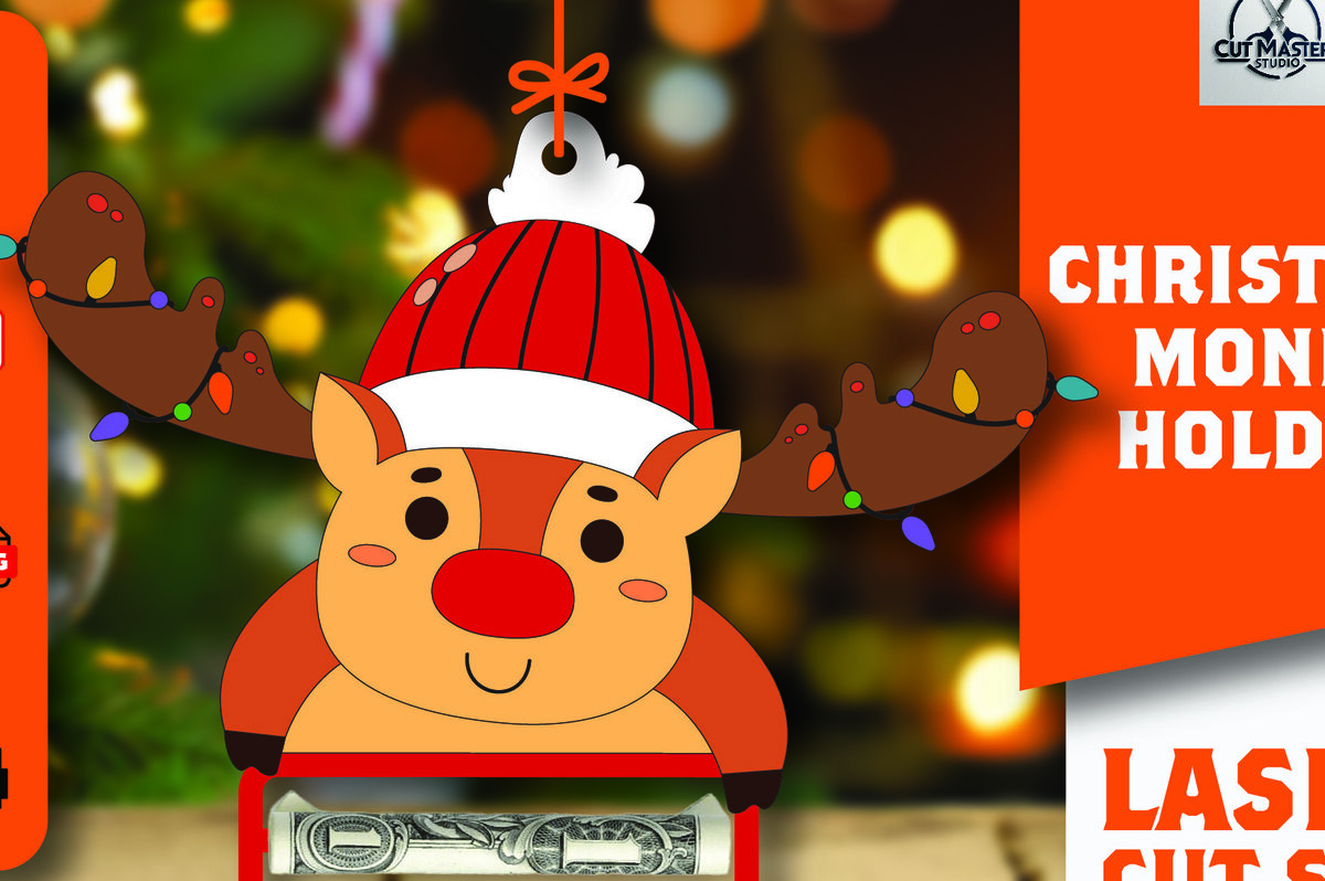 Σετ των 2 Intra απο ξύλο plywood 3mm-4mm πάχος Χριστουγεννιάτικο Money Holder Δίασταση 15x15 cm INTRAFABR-108867146