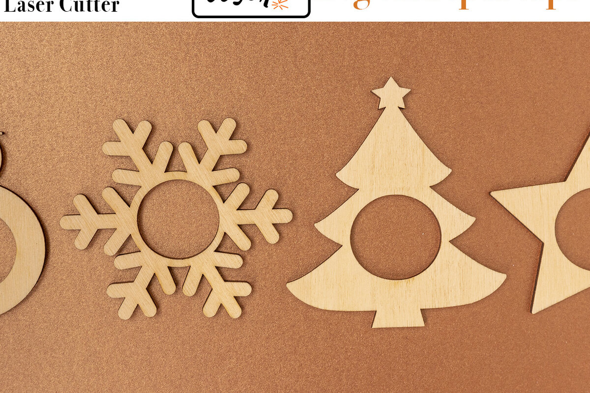 Intra απο ξύλο plywood 3mm-4mm πάχος Χριστουγεννιάτικες χαρτοπετσέτες - Κόφτης λέιζερ Δίασταση 30x20 cm INTRAFABR-52768156