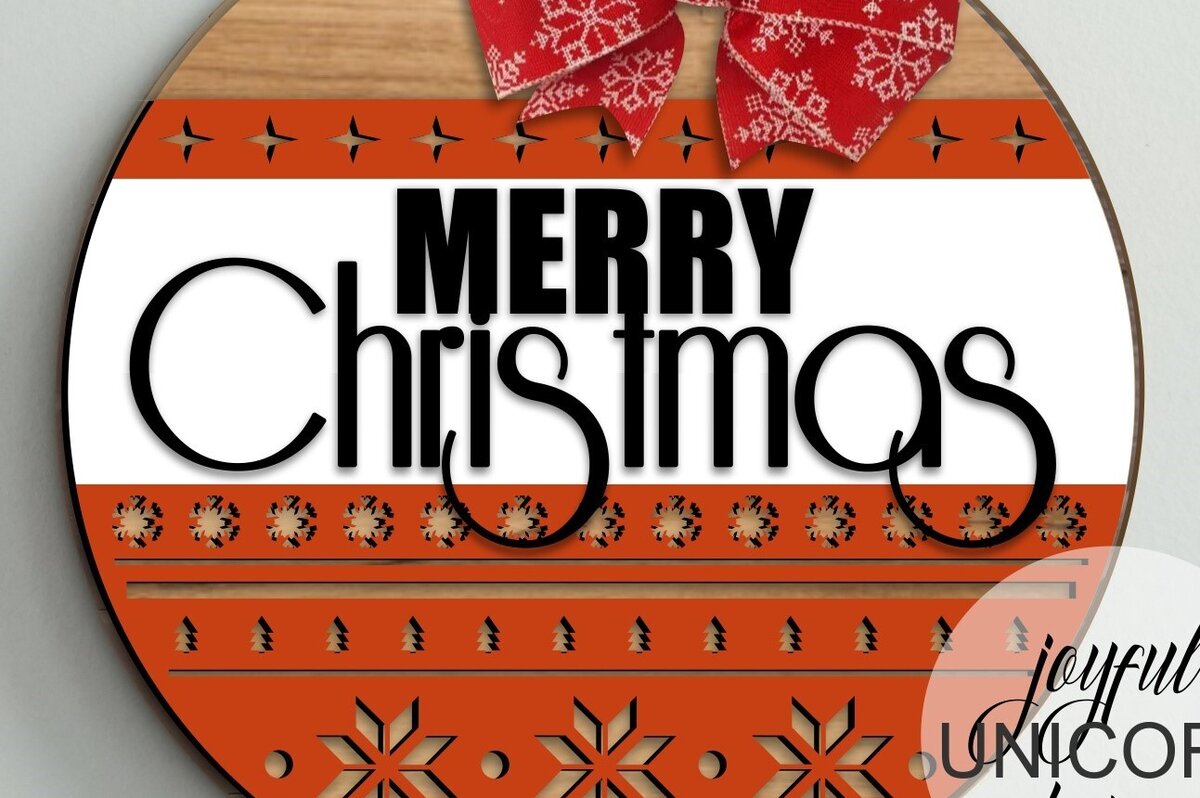 Intra απο ξύλο plywood 3mm-4mm πάχος Χριστουγεννιάτικη κρεμάστρα Nordic Door Δίασταση 30x30 cm INTRAFABR-105871139