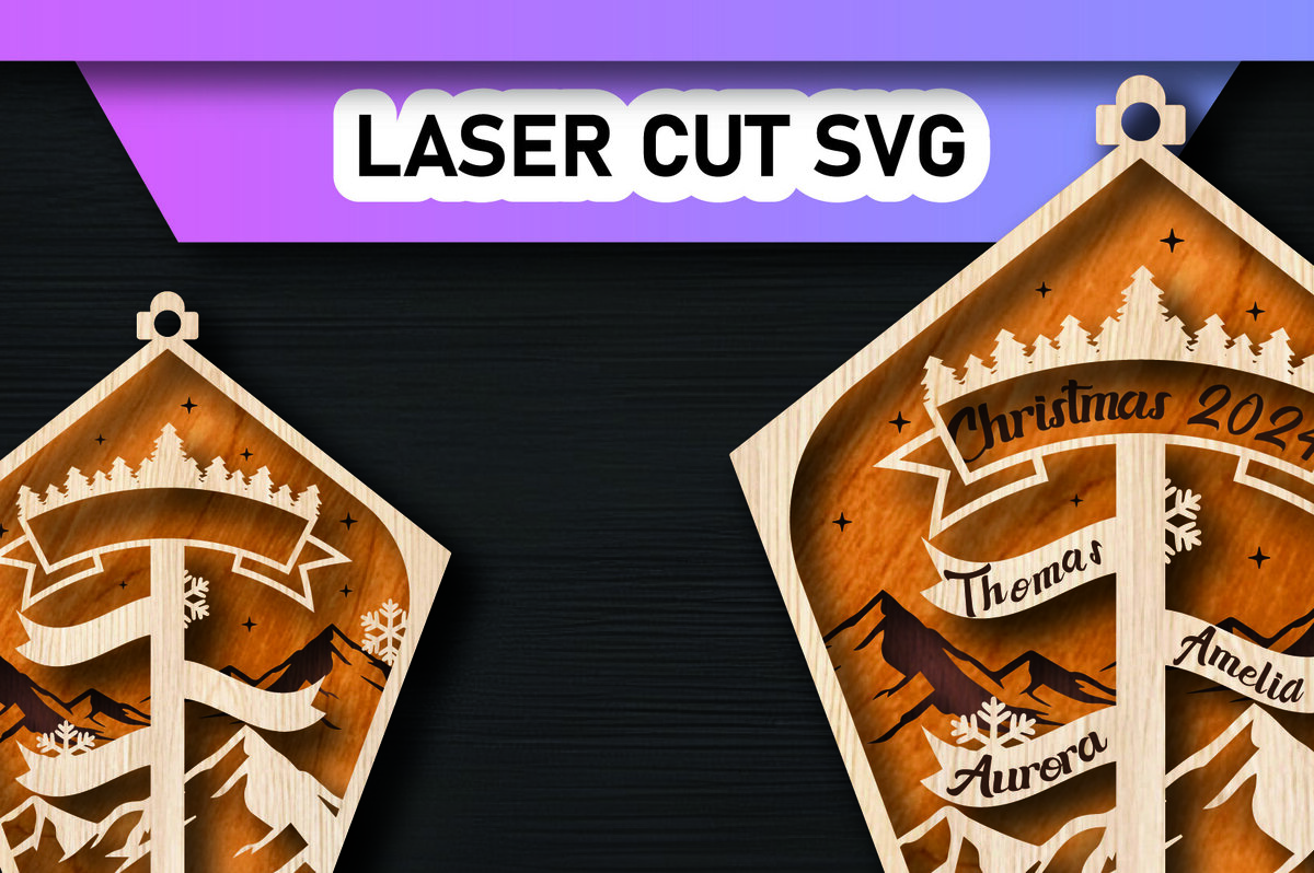 Σετ των 3 Intra απο ξύλο plywood 3mm-4mm πάχος Χριστουγεννιάτικο Οικογενειακό Στολίδι Βόρειου Πόλου Δίασταση 8x8 cm INTRAFABR-105339392