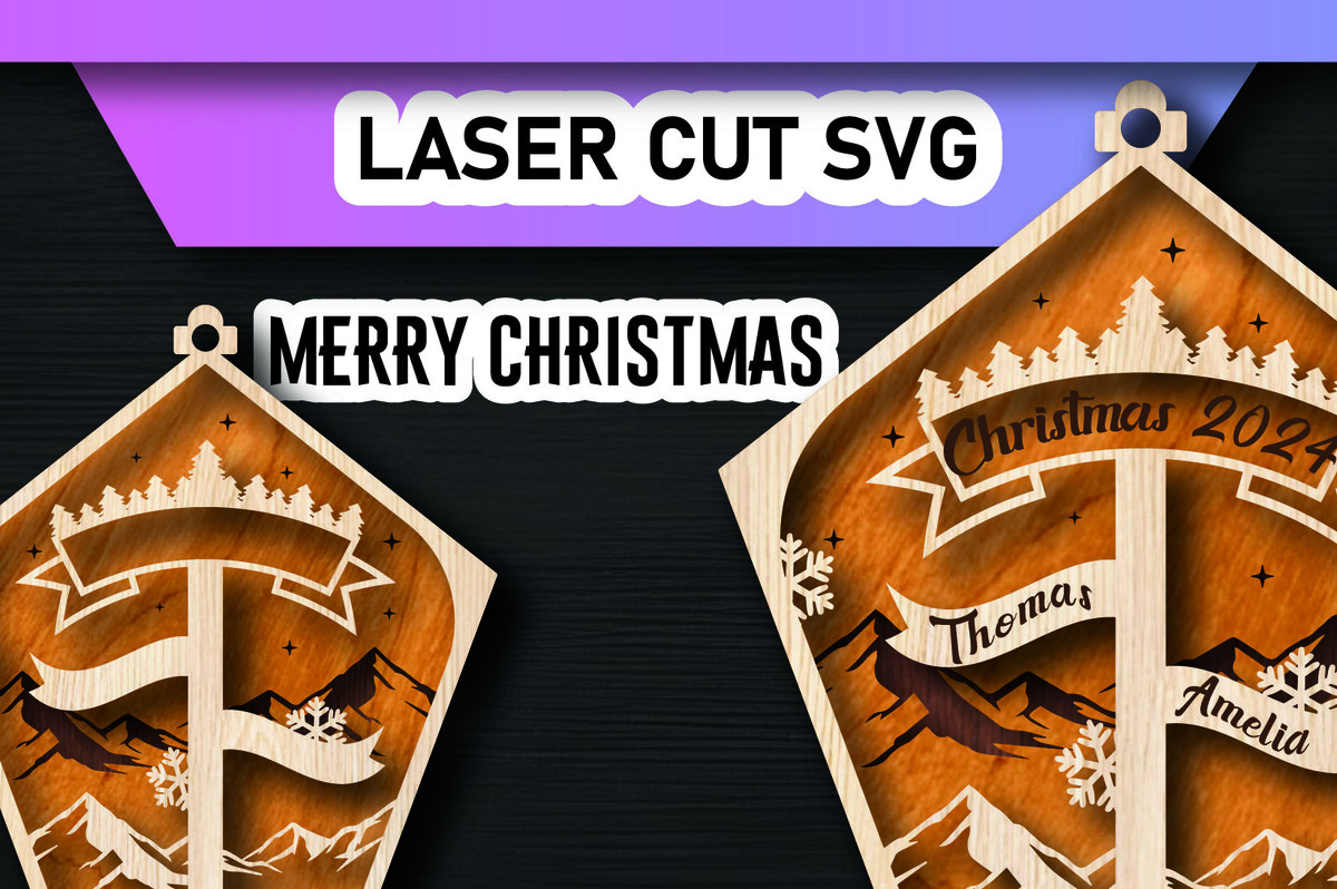 Σετ των 3 Intra απο ξύλο plywood 3mm-4mm πάχος Χριστουγεννιάτικο Οικογενειακό Στολίδι Βόρειου Πόλου Δίασταση 8x8 cm INTRAFABR-105339368