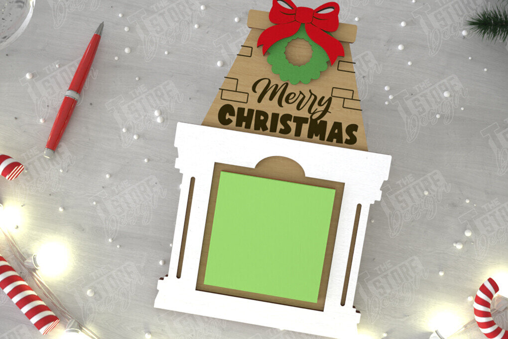 Σετ των 2 Intra απο ξύλο plywood 3mm-4mm πάχος Θήκη χριστουγεννιάτικου σημειωματάριου | Κάτοχος σημειώσεων Δίασταση 15x15 cm INTRAFABR-109288420