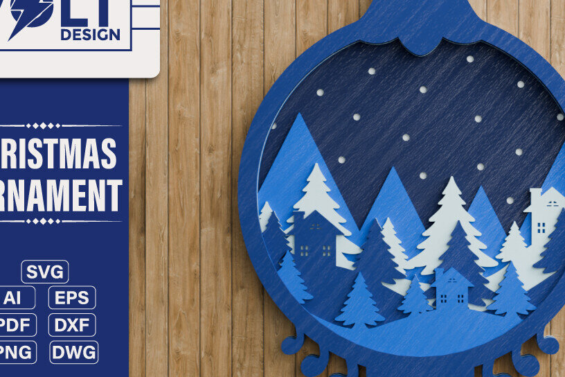 Intra απο ξύλο plywood 3mm-4mm πάχος Χριστουγεννιάτικο Στολίδι 3D Πολυεπίπεδο Δίασταση 20x30 cm INTRAFABR-107273104