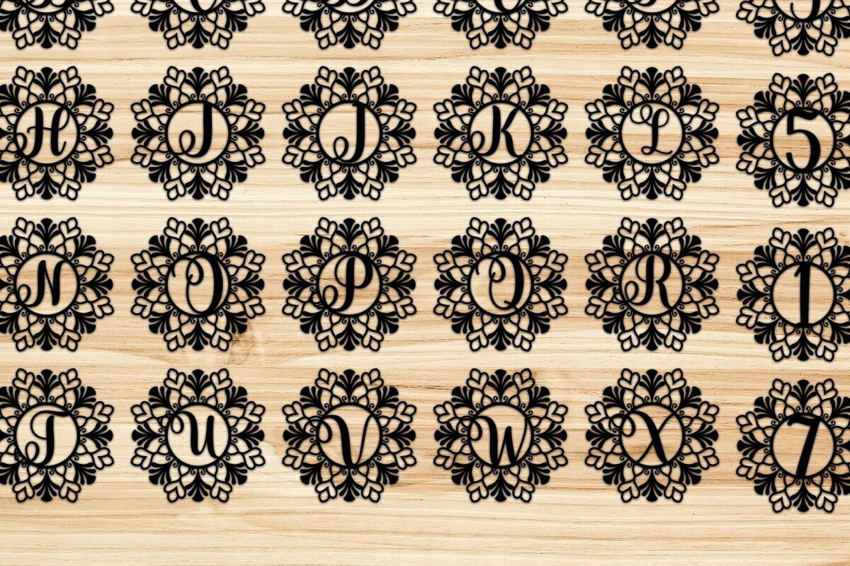 Σετ των 3 Intra απο ξύλο plywood 3mm-4mm πάχος Χριστουγεννιάτικο Στολίδι Αλφάβητο Μονόγραμμα Δίασταση 8x8 cm INTRAFABR-39618851