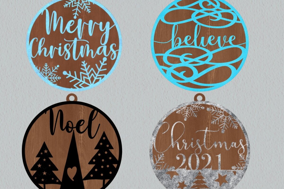 Intra απο ξύλο plywood 3mm-4mm πάχος δέσμη χριστουγεννιάτικων στολιδιών Δίασταση 30x20 cm INTRAFABR-18534720