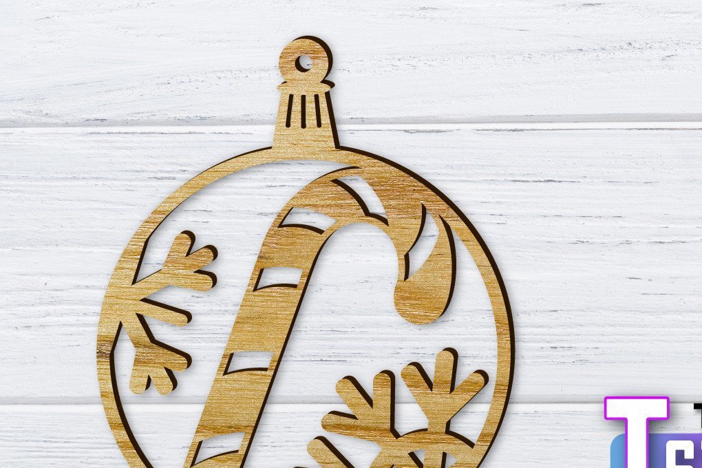 Σετ των 3 Intra απο ξύλο plywood 3mm-4mm πάχος Χριστουγεννιάτικο στολίδι Δίασταση 8x8 cm INTRAFABR-36318539